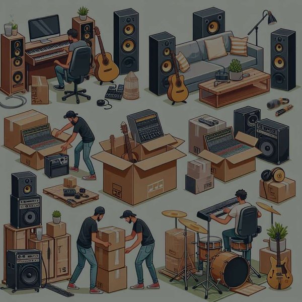 Comment déménager un studio de musique ou un espace de création sans perdre de matériel ?
