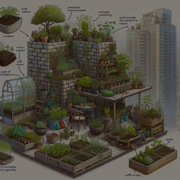 Comment utiliser des techniques de permaculture pour un jardin urbain sur un petit balcon ?