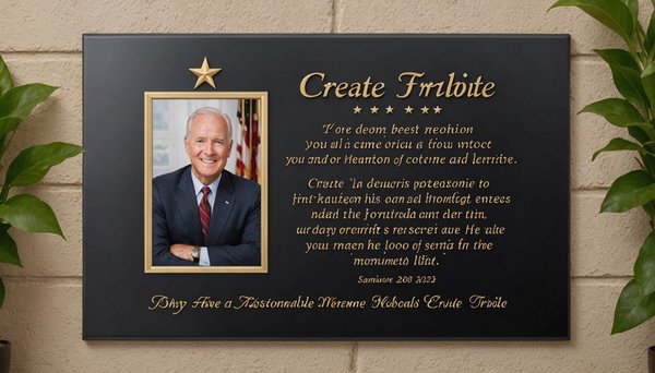 Créez une plaque funéraire personnalisée pour un hommage sincère